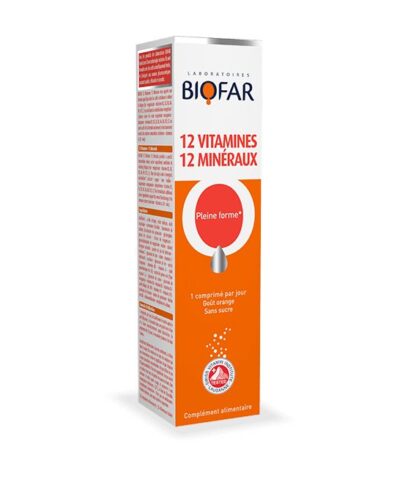 BIOFAR 12 VITAMINES 12MINERAUX BOITE 20 COMPRIMES