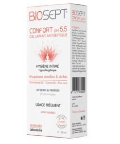 Biosept 5.5 Gel Nettoyant Traitant 120Ml