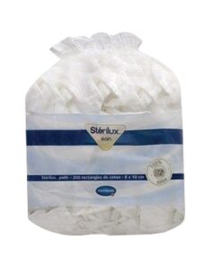 Hartmann Sterilux Pads Rectangles de coton 200 Pièces