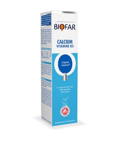 BIOFAR CALCIUM VITAMINE D3 BOITE 20 COMPRIMES
