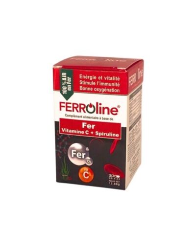 Ferroline Fer vitamine C & Spiruline 30gelules