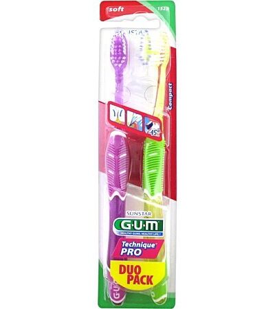 Gum Brosse à Dent Thechnique pro Duo medium 1528