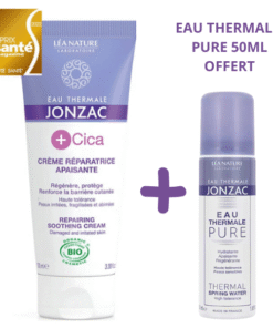 EAU THERMALE JONZAC +CICA CRÈME RÉPARATRICE APAISANTE 100ml = Eau Thermal 50ml Offerte