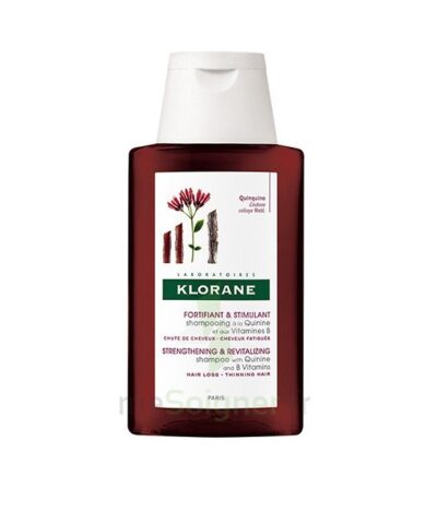 Klorane – Shampoing fortifiant à la Quinine & Edelweiss BIO – Chute de cheveux, cheveux fatigués 400 ml