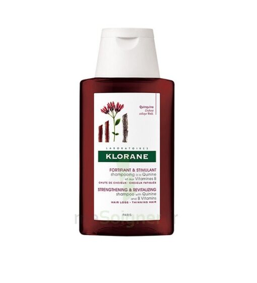 Klorane – Shampoing fortifiant à la Quinine & Edelweiss BIO – Chute de cheveux, cheveux fatigués 400 ml