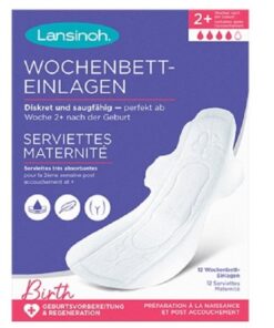 LANSINOH Serviettes Post Partum Extra-Absorbantes M +2 Semaine 12 Unités