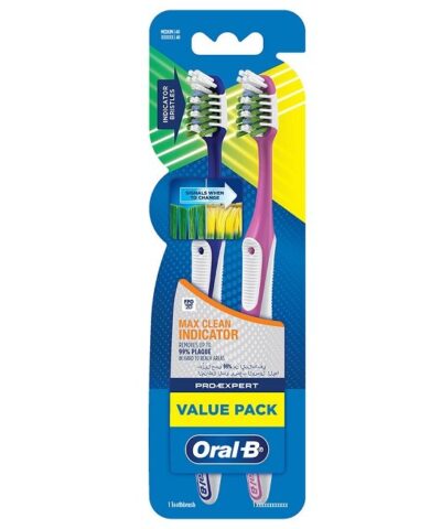 Oral-B Bad Pro-Expert Maxi Clean Indicateur Soft lot de 2