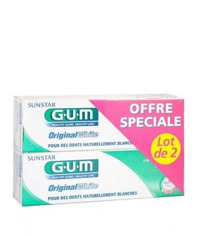 Gum Dentifrice Original White 75ml Lot de 2
