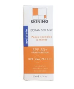 SKINING ECRAN SOLAIRE INVISIBLE SPF 50+ PEAUX NORMALES A MIXTES 50 ML