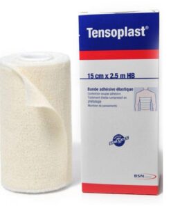 TENSOPLAST BANDE ADHÉSIVE ÉLASTIQUE 15CM x 2,5M
