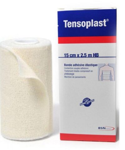 TENSOPLAST BANDE ADHÉSIVE ÉLASTIQUE 15CM x 2,5M