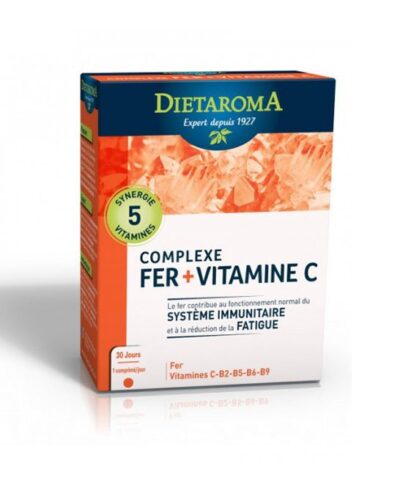 DIETAROMA COMPLEXE FER + VITAMINE C 30 CPS