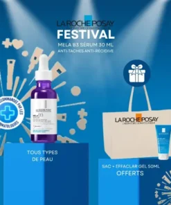 LA ROCHE POSAY OFFRE MELA B3 SERUM CONCENTRE 30 ML + EAU THERMAL 50 ML ET TROUSSE OFFERTES