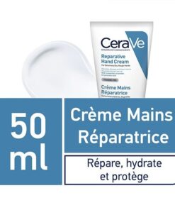 CeraVe Crème Réparatrice Mains Sèches et Abîmées | 50ml